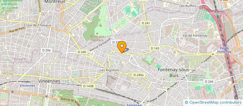 localisation de l'entreprise STEUNOU DUMAINE FONTAINES à FONTENAY-SOUS-BOIS