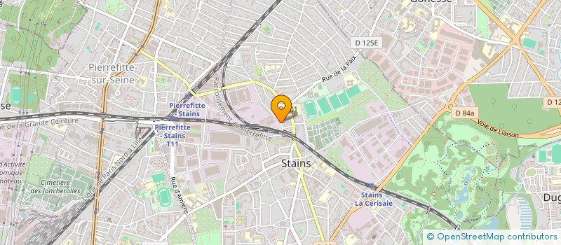 localisation de l'entreprise STEV  STAINS
