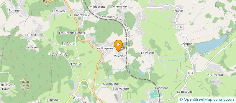 localisation de l'entreprise STEV & CABOU à SAINTE-FEYRE