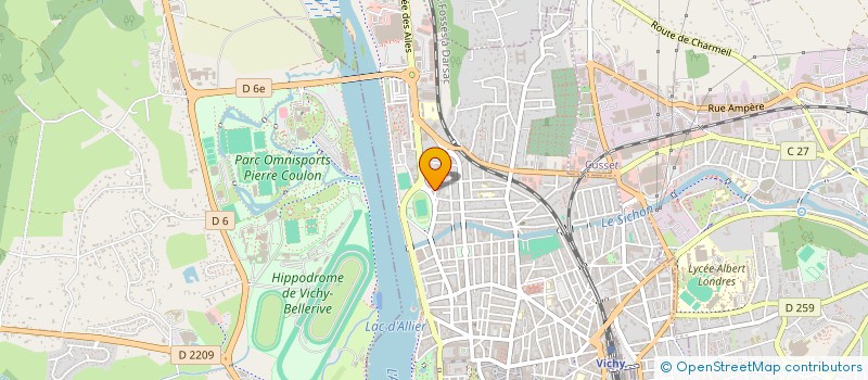 localisation de l'entreprise STEV TELECOMMUNICATIONS  VICHY