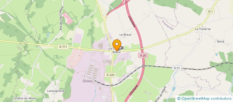 localisation de l'entreprise STEVA LIMOUSIN à BESSINES-SUR-GARTEMPE