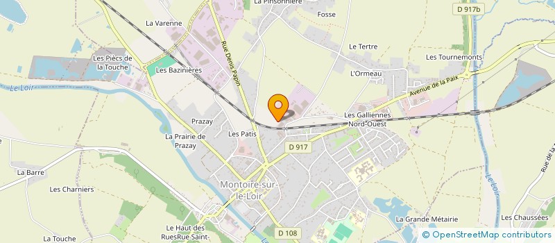 localisation de l'entreprise STEVA LOIR ET CHER  MONTOIRE-SUR-LE-LOIR