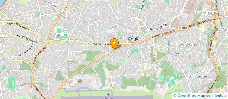localisation de l'entreprise STEVAL à ANGLET