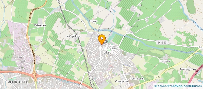 localisation de l'entreprise STEVAL  BOUJAN-SUR-LIBRON