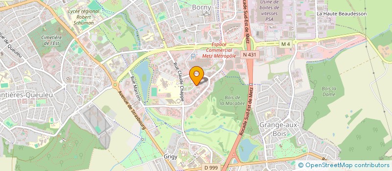 localisation de l'entreprise STEVAL  METZ