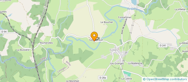 localisation de l'entreprise STEVAL à FOLLES