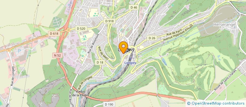 localisation de l'entreprise STEVAL à LONGWY