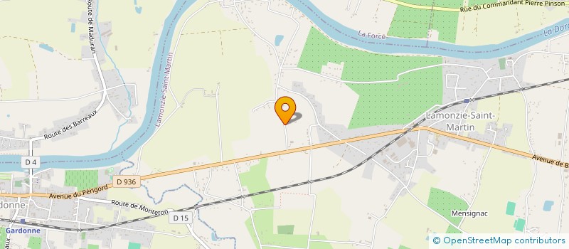 localisation de l'entreprise STEVAN GUILLAUME ET LAETITIA  LAMONZIE-SAINT-MARTIN