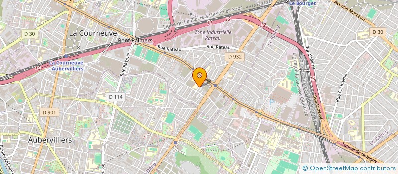 localisation de l'entreprise STEVAN RENOVATION à LA COURNEUVE