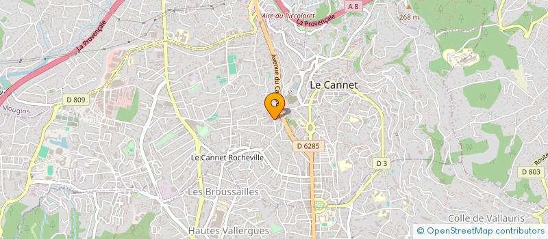 localisation de l'entreprise STEVE  LE CANNET