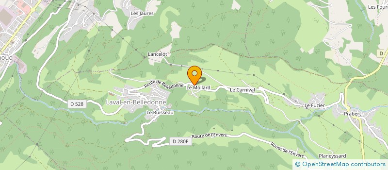 localisation de l'entreprise STEVE  LES ADRETS