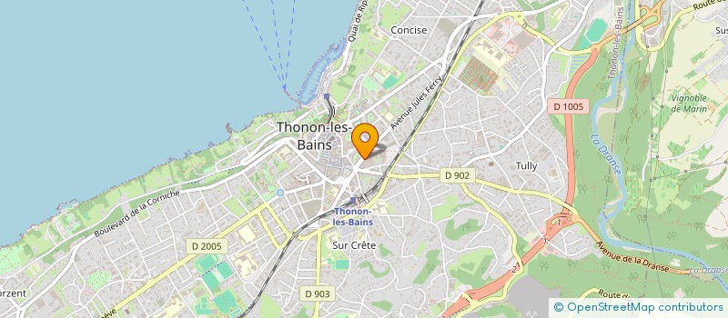localisation de l'entreprise STEVE AUTO SERVICES à THONON-LES-BAINS