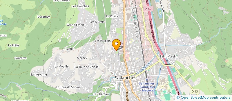 localisation de l'entreprise STEVE COLLEY - MAISON CURRAL à SALLANCHES