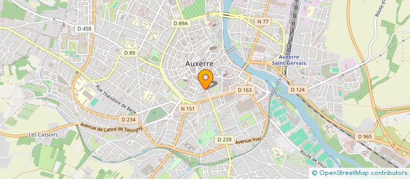 localisation de l'entreprise STEVE CONCIERGERIE YONNE SAS à AUXERRE