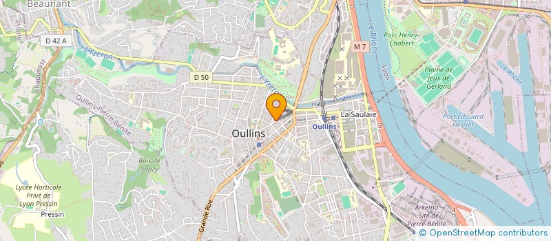 localisation de l'entreprise STEVE CONSULTANTS  OULLINS-PIERRE-BENITE