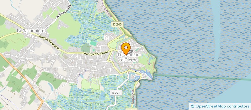 localisation de l'entreprise STEVE CORABOEUF  LE CHATEAU-D'OLERON