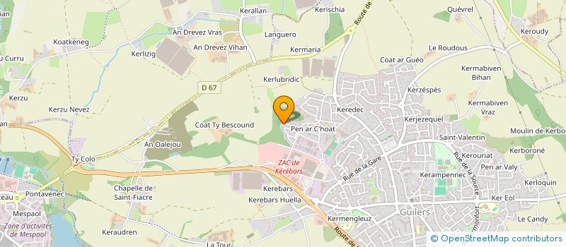 localisation de l'entreprise STEVE GUIAVARCH AGENCEMENT  GUILERS