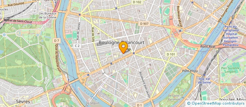 localisation de l'entreprise STEVEN à BOULOGNE-BILLANCOURT