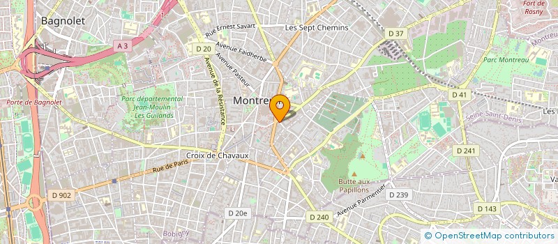 localisation de l'entreprise STEVEN.E-COMMERCER à MONTREUIL