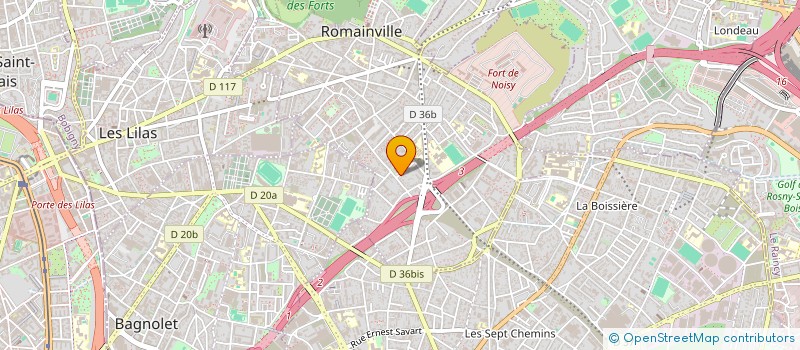 localisation de l'entreprise STEVEN MANAGEMENT à ROMAINVILLE