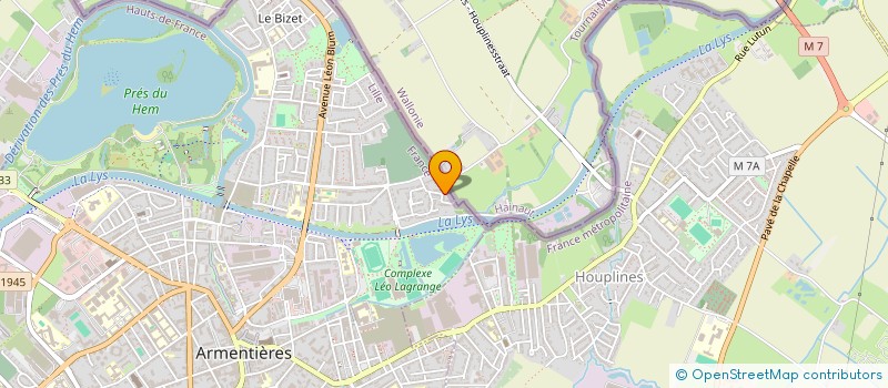 localisation de l'entreprise STEVENOT ET DELPLACE  ARMENTIERES