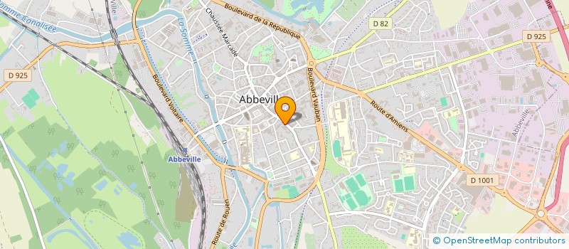 localisation de l'entreprise STEVENS COMMUNICATION à ABBEVILLE