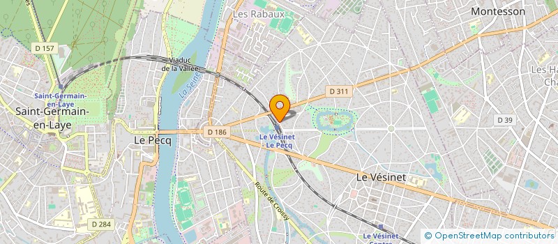 localisation de l'entreprise STEVER  LE VESINET