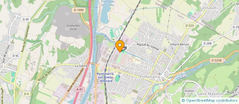 localisation de l'entreprise STEVI  PONTCHARRA
