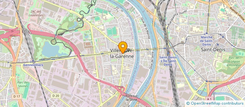 localisation de l'entreprise STEVIANE à VILLENEUVE-LA-GARENNE