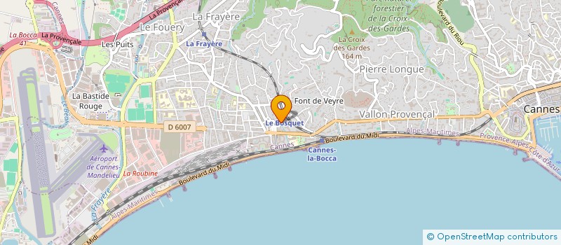 localisation de l'entreprise STEVIGARA à CANNES