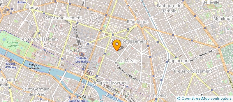 localisation de l'entreprise STEVIL à PARIS