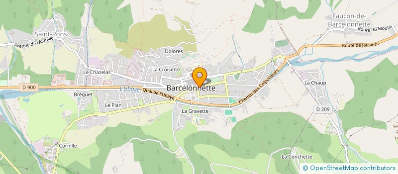 localisation de l'entreprise STEVIN  BARCELONNETTE