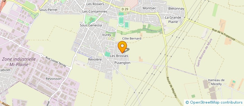 localisation de l'entreprise STEVINC  GENAS