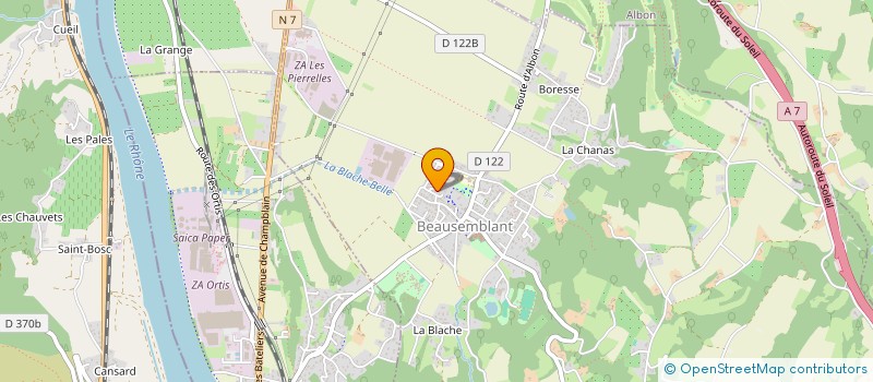 localisation de l'entreprise STEVIS  BEAUSEMBLANT