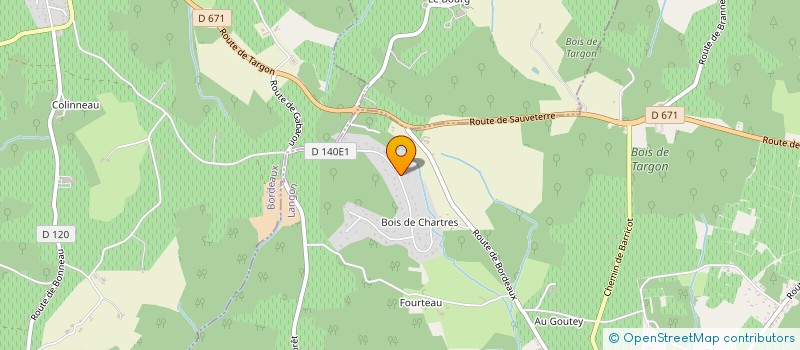 localisation de l'entreprise STEVNAUD  TARGON