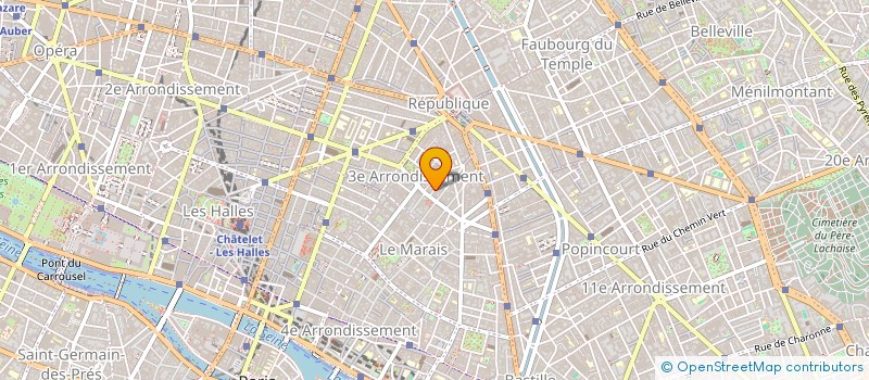 localisation de l'entreprise STEVO à PARIS