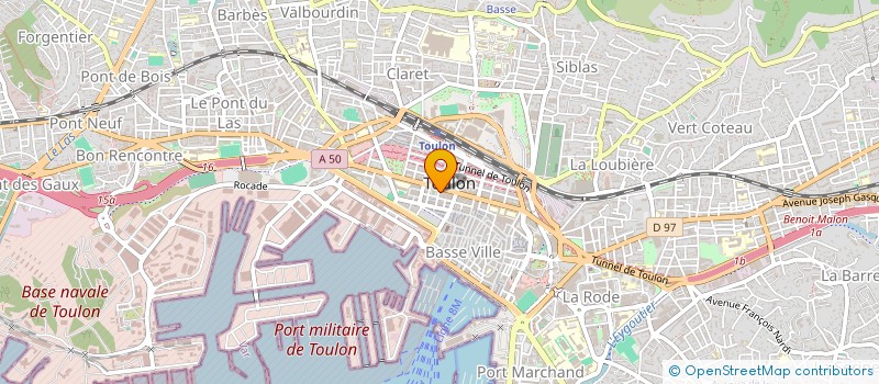 localisation de l'entreprise STEWAL  TOULON