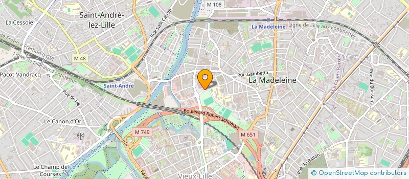 localisation de l'entreprise STEWARD IMMOBILIER à LA MADELEINE