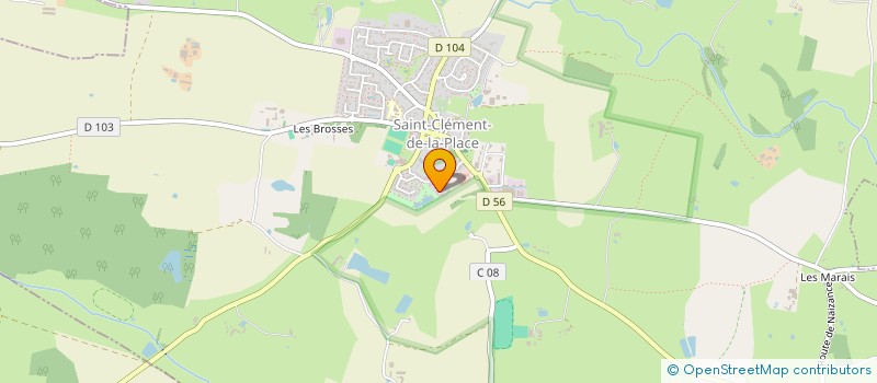 localisation de l'entreprise STEYLLA à SAINT-CLEMENT-DE-LA-PLACE