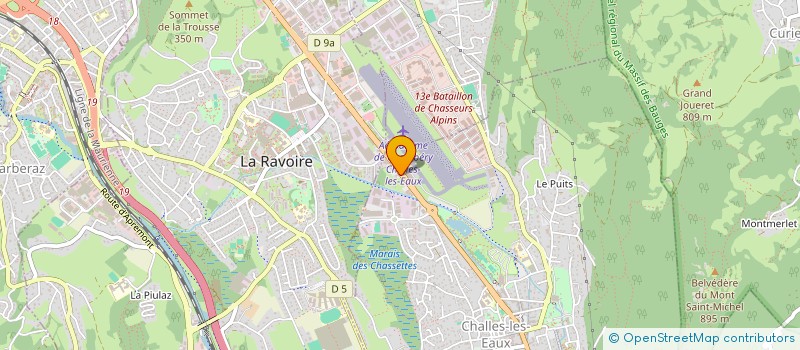 localisation de l'entreprise STEYO ENERGIE à CHALLES-LES-EAUX