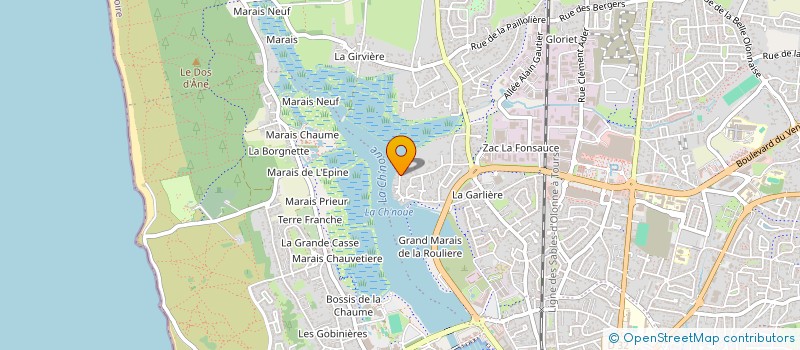 localisation de l'entreprise STF AMENAGEMENT à LES SABLES D'OLONNE