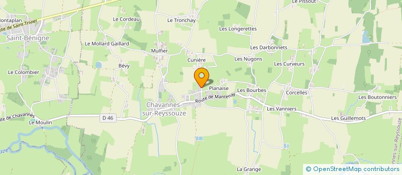 localisation de l'entreprise STF CONCEPT RENOVATION à CHAVANNES-SUR-REYSSOUZE