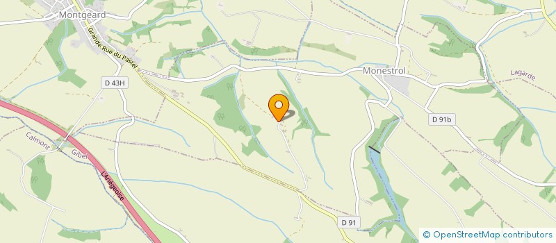 localisation de l'entreprise STF FAVROT ODETTE ET BERNARD  MONESTROL