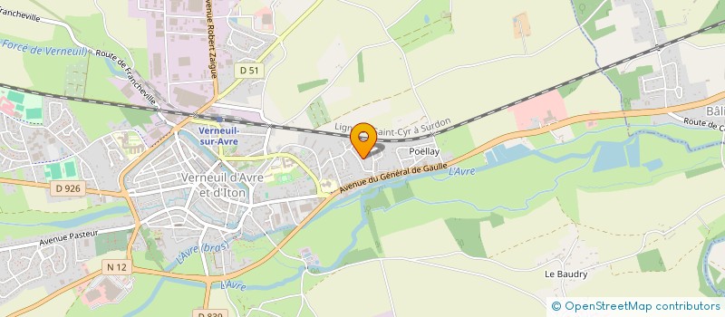localisation de l'entreprise STF FOR-GUN à VERNEUIL D'AVRE ET D'ITON