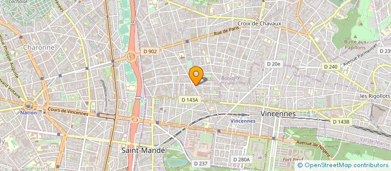 localisation de l'entreprise STF INVESTISSEMENTS  MONTREUIL