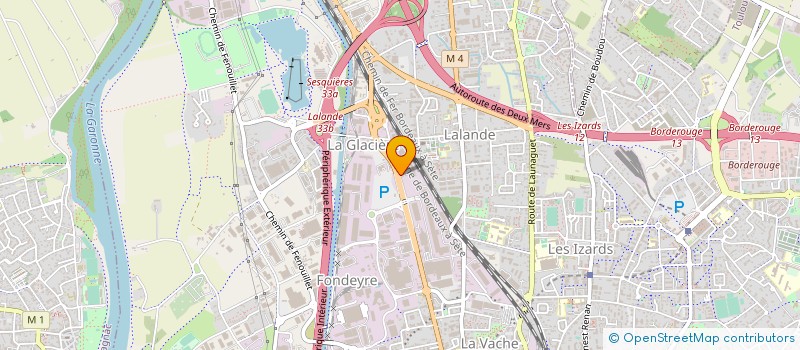 localisation de l'entreprise STF TOITURES à TOULOUSE