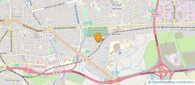 localisation de l'entreprise STFV  CALAIS