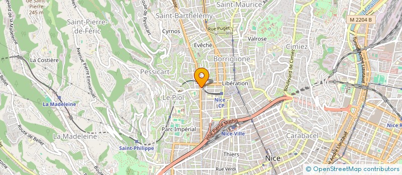 localisation de l'entreprise STG à NICE