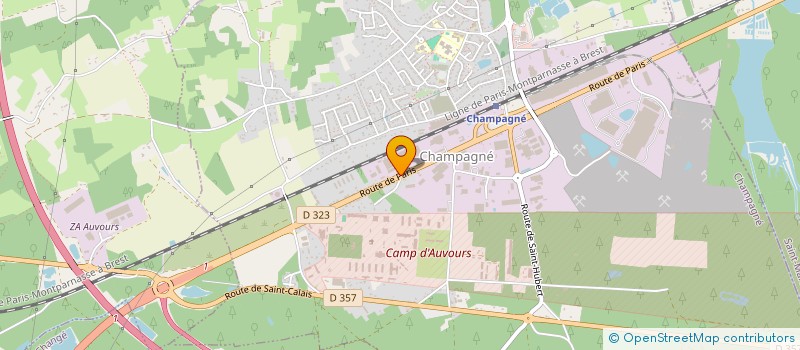 localisation de l'entreprise STG 72 à CHAMPAGNE