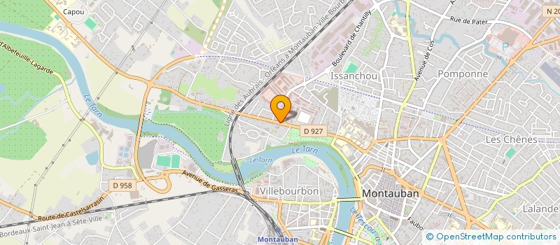 localisation de l'entreprise STG  MONTAUBAN